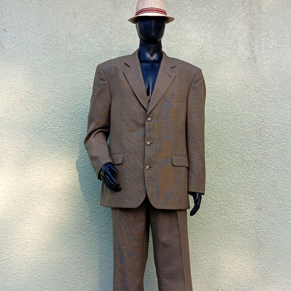 CELLINI LINEA UOMO MEN'S VINTAGE WOOL BLEND (2) PC (3) BUTTON SUIT *PHILIPPINES - Picture 13 of 17